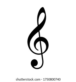 A collection of musical notes. Set of music notes. Black silhouette isolated on white background. Vector illustration