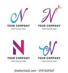 Collection of N Logo Templates