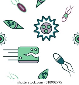 Collection of nasty bugs and germs.