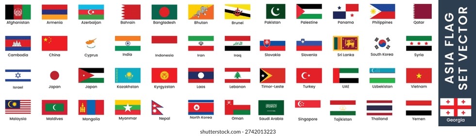 A collection of national flags from around the world