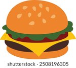 Collection of National Hamburger Day Vector Elements for Templets, Banners, Logos and Other Designs