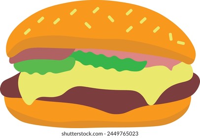 Colección de Elementos de Vector del Día Nacional de Hamburguesa para Templetes, Anuncios, Logos y Otros Diseños