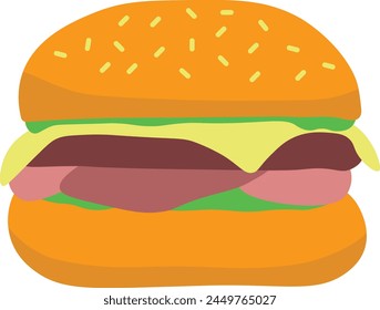 Colección de Elementos de Vector del Día Nacional de Hamburguesa para Templetes, Anuncios, Logos y Otros Diseños