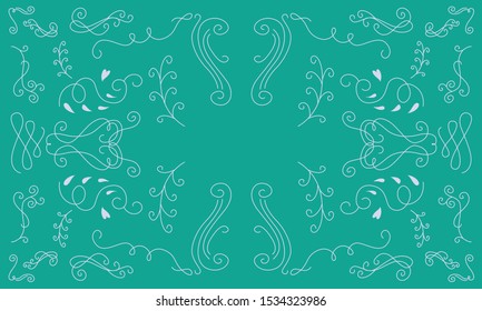 a collection of natural vector style
