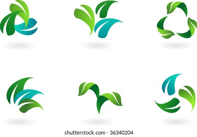  collection of nature  icons and elements - 3