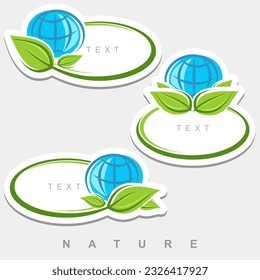 Collection nature icons. Nature icons set. Vector