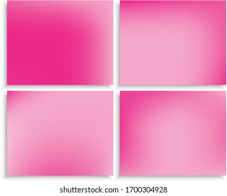 Collection of new abstract colorful backgrounds. Vector illustration space. Magic backdrops with soft shadow. Pink trendy, natural blurred colors and elegant templates.