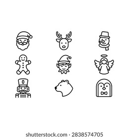 A collection nine simple
