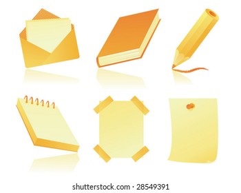 collection of note icons