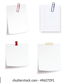 collection of note paper