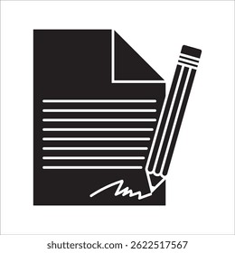 Colección de íconos de notas. Vector de icono de cuaderno. Archivo de Editar. Icono de escritura sobre fondo blanco