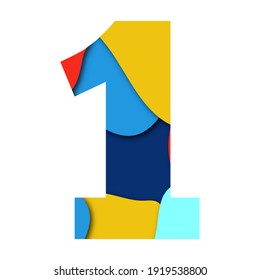 Collection Number Illustrations 1 One Symbol Stock Vector (Royalty Free ...