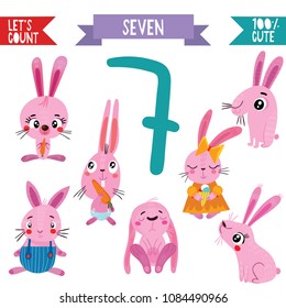 Collection of numbers with animals.From 1 to 10- Set for kids learning to count and to write.