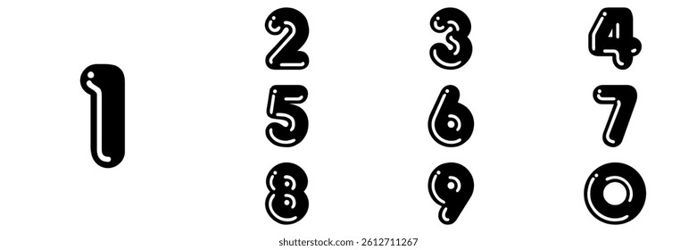 collection numbers Anniversary logo set icon vector design