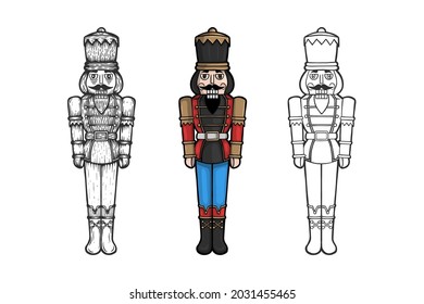 Collection of Nutcracker soldiers - Hand drawn 