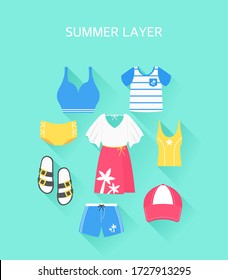 A collection of object layers that emerge in the summer
