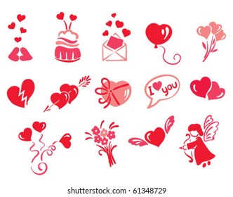 A collection of objects - love