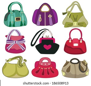 collection og fashion handbag (vector illustration)