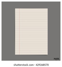 Collection of old paper sheet, ready for your message. Vector illustration.