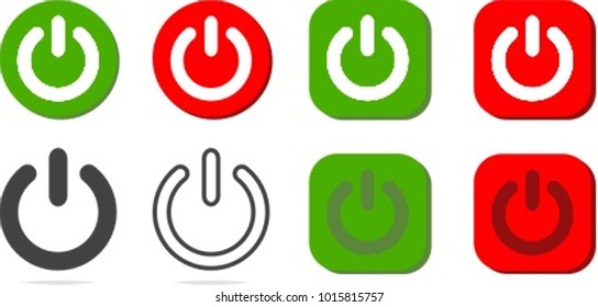 Collection of On Off Buttons