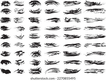 A collection of one-point materials written with a brush