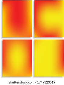 Collection of original colorful modern backgrounds. Flat backdrop with soft shadow. Vector illustration pastel. Yellow trendy and easy editable colored banner templates.