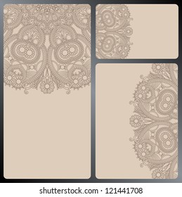 collection of ornamental circle template