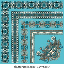collection of ornamental floral vintage frame design. All components are easy editable