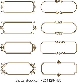 Collection of Ornate Vintage Frames, Elegant Borders for Text