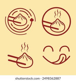 Colección de los Elementos del logotipo de Dimsum