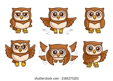 Collection Of Owl Cartoon Character