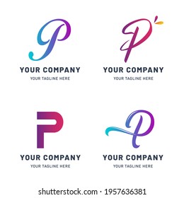 Collection of P Logo Templates