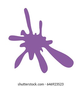 Collection of paint splash. Vector set of brush strokes. Isolated on white background