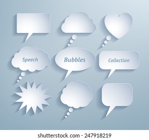Collection of paper bubble talks.  