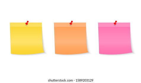 Collection paper notes pinned by a button. Notes for the message.