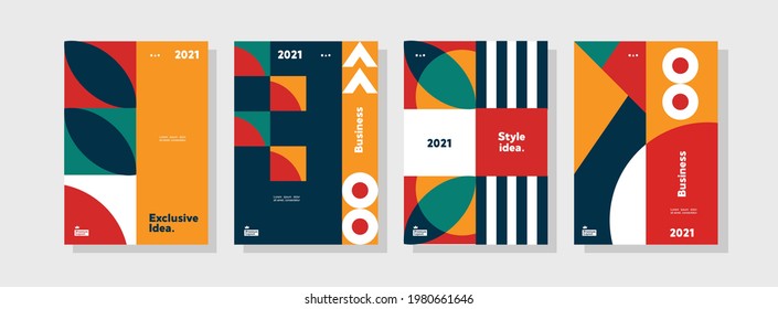 Collection pattern of corporate identity flyer templates.