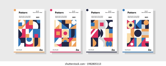 Collection pattern of corporate identity flyer templates