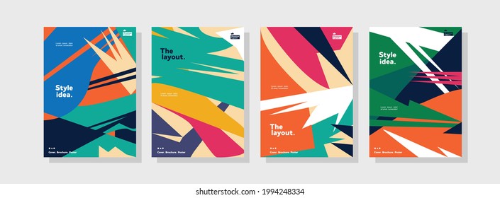 Kollektionsmuster von Corporate Identity Flyer Templates.