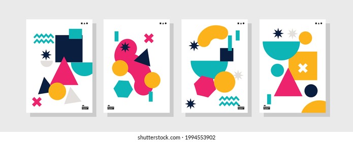 Collection pattern of corporate identity flyer templates.