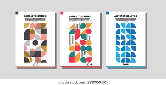 Collection of pattern templates. Geometry orientation vector business presentation set mock up pattern. company branding pattern covers design layout bundle, poster, geometric concept cover.