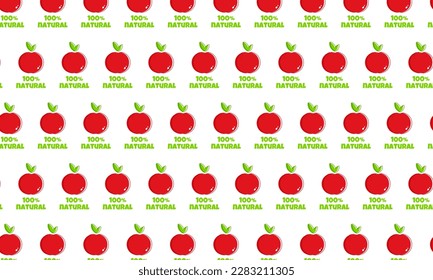 Collection with pattern vegan fruit on white background for textile design. White color background. Vector drawing. Green natural background. Healthy vegan food. Healthy eating. Vector illustration