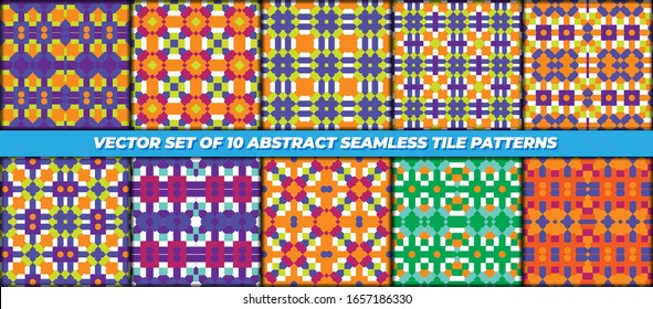 collection of patterns with various unique motifs and colors