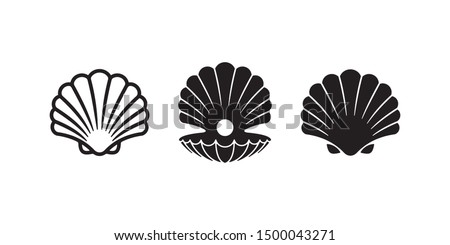 Collection of Pearl Shell logo/icon design. can be used as symbols, brand identity, company logo, icons, or others. Color and text can be changed according to your need. Сток-фото © 
