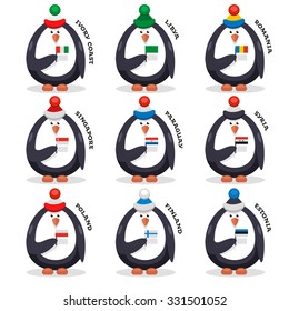 collection penguins fans patriots of the country