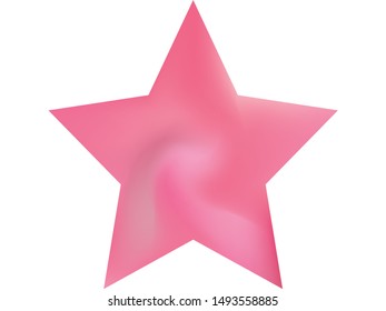 Collection of pentagram smooth backgrounds. Geometric style of 90th, 80th. Trendy soft color art. Pink elegant and easy editable colorful fluid covers for your creative projects.