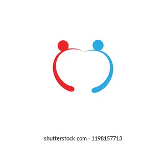 Collection Of People Icons In Circle - Vector Concept Engagement, Togetherness