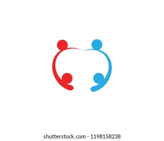 Collection Of People Icons In Circle - Vector Concept Engagement, Togetherness
