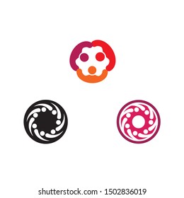 Collection Of People Icons In Circle - Vector Concept Engagement, Togetherness