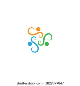 Collection Of People Icons In Circle - Vector Concept Engagement, Togetherness