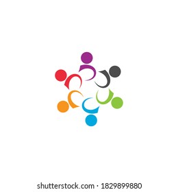 Collection Of People Icons In Circle - Vector Concept Engagement, Togetherness